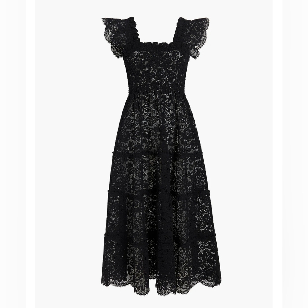 Hillhouse Ellie black lace nap dress- M
